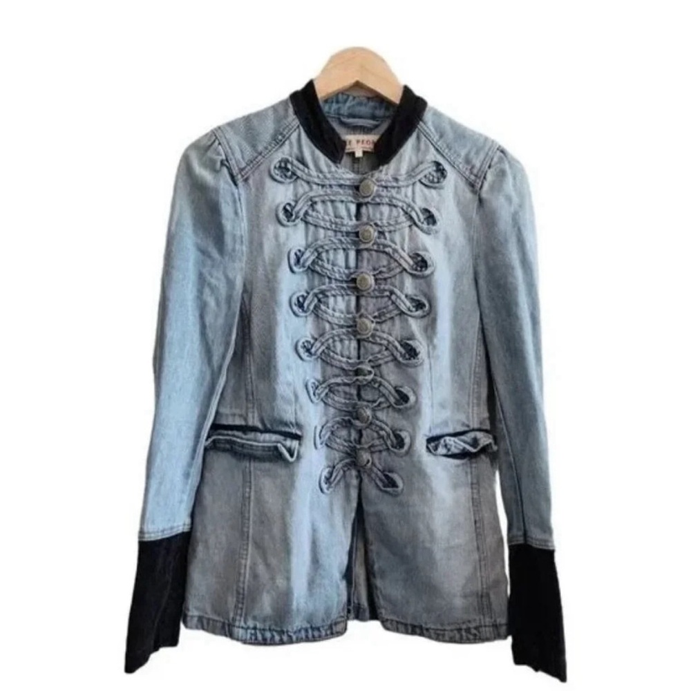 Free People Seamed & Structured Atlantic Blue
Denim Military Jacket